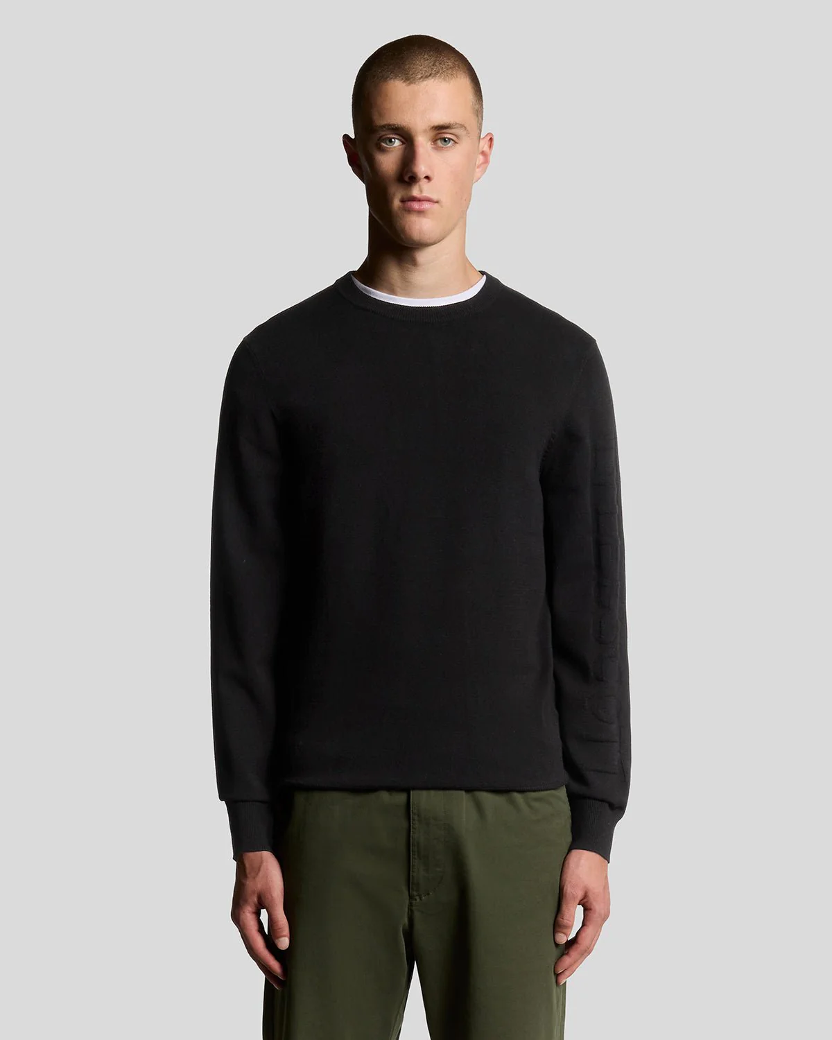 Mesh Logo Crew Neck Jumper