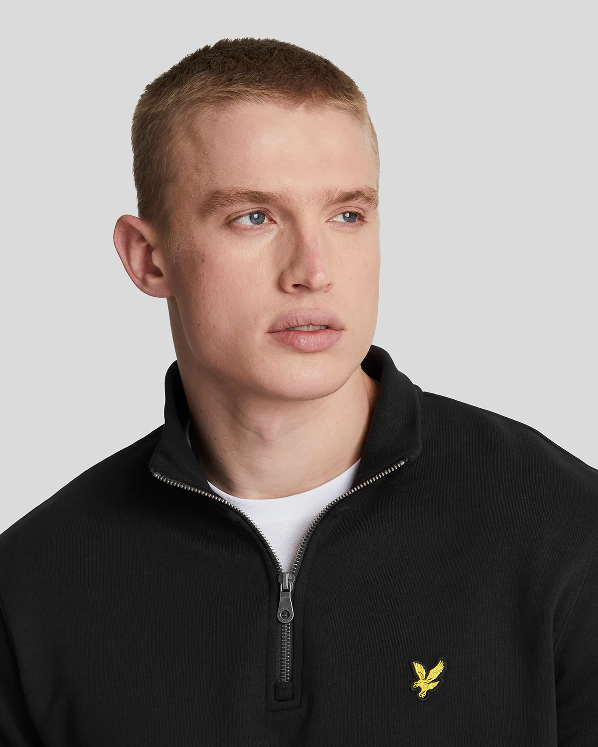 Cotton Loopback 1/4 Zip Sweatshirt