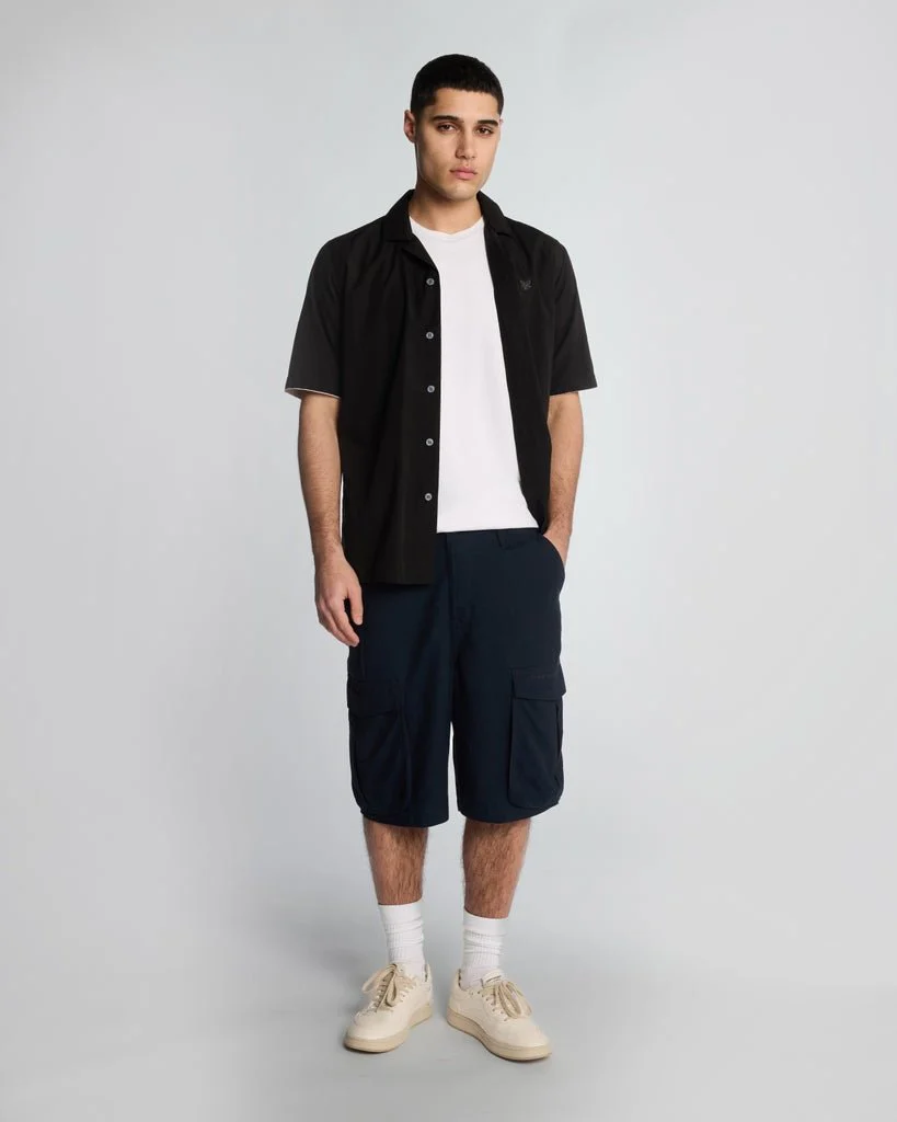 Cotton Linen Cargo Shorts