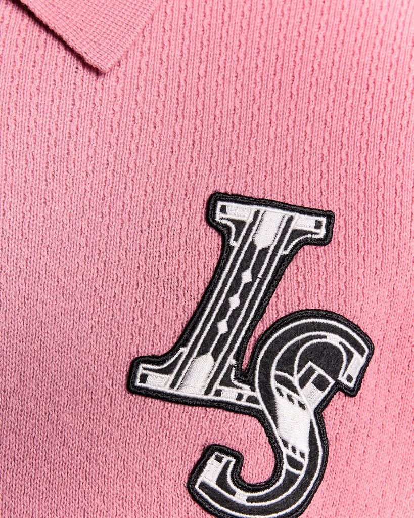 Long Sleeve Knitted Polo Shirt