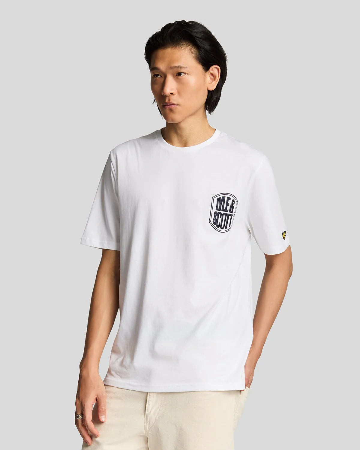 Embroidered Badge Graphic T-Shirt