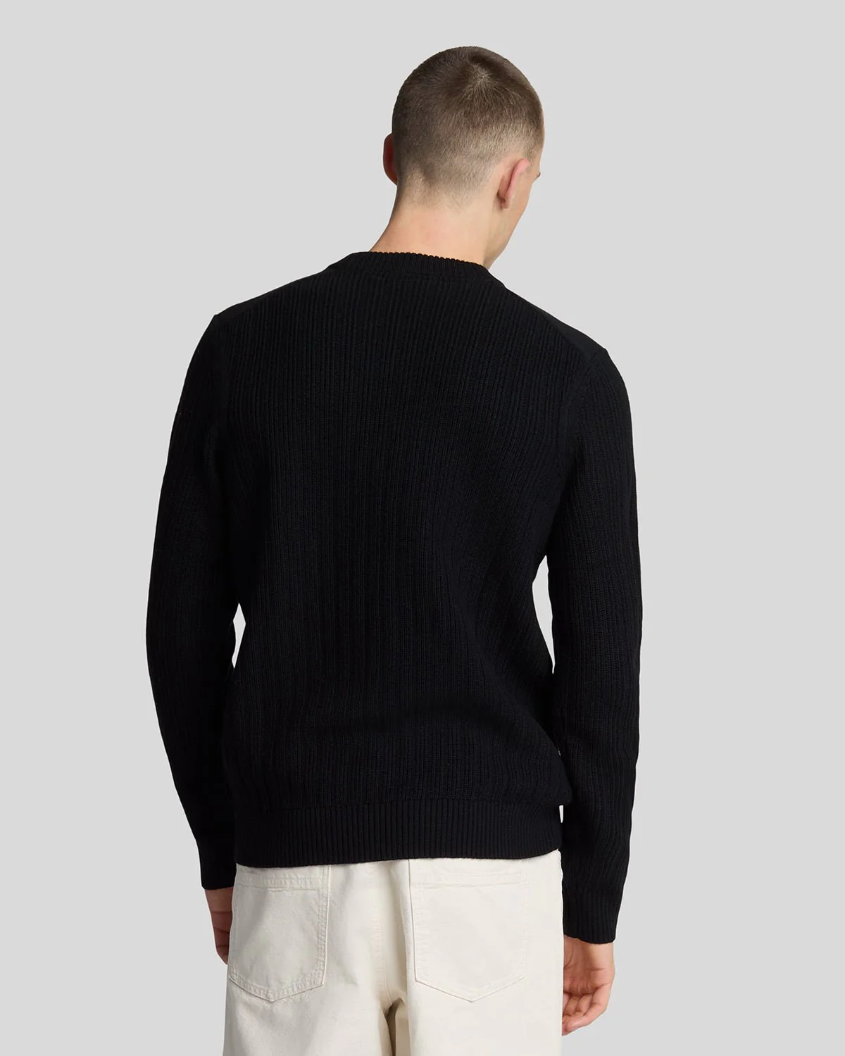 Ribbed Crew Neck Jumper