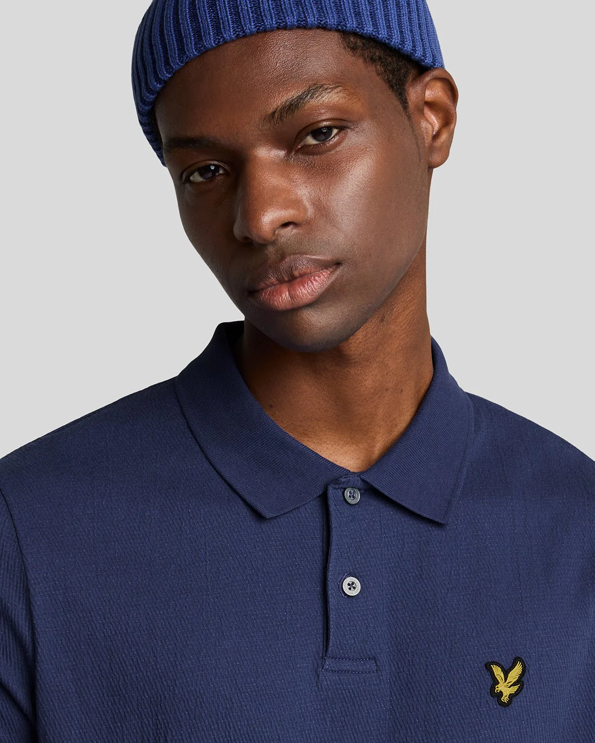 Crepe Polo Shirt