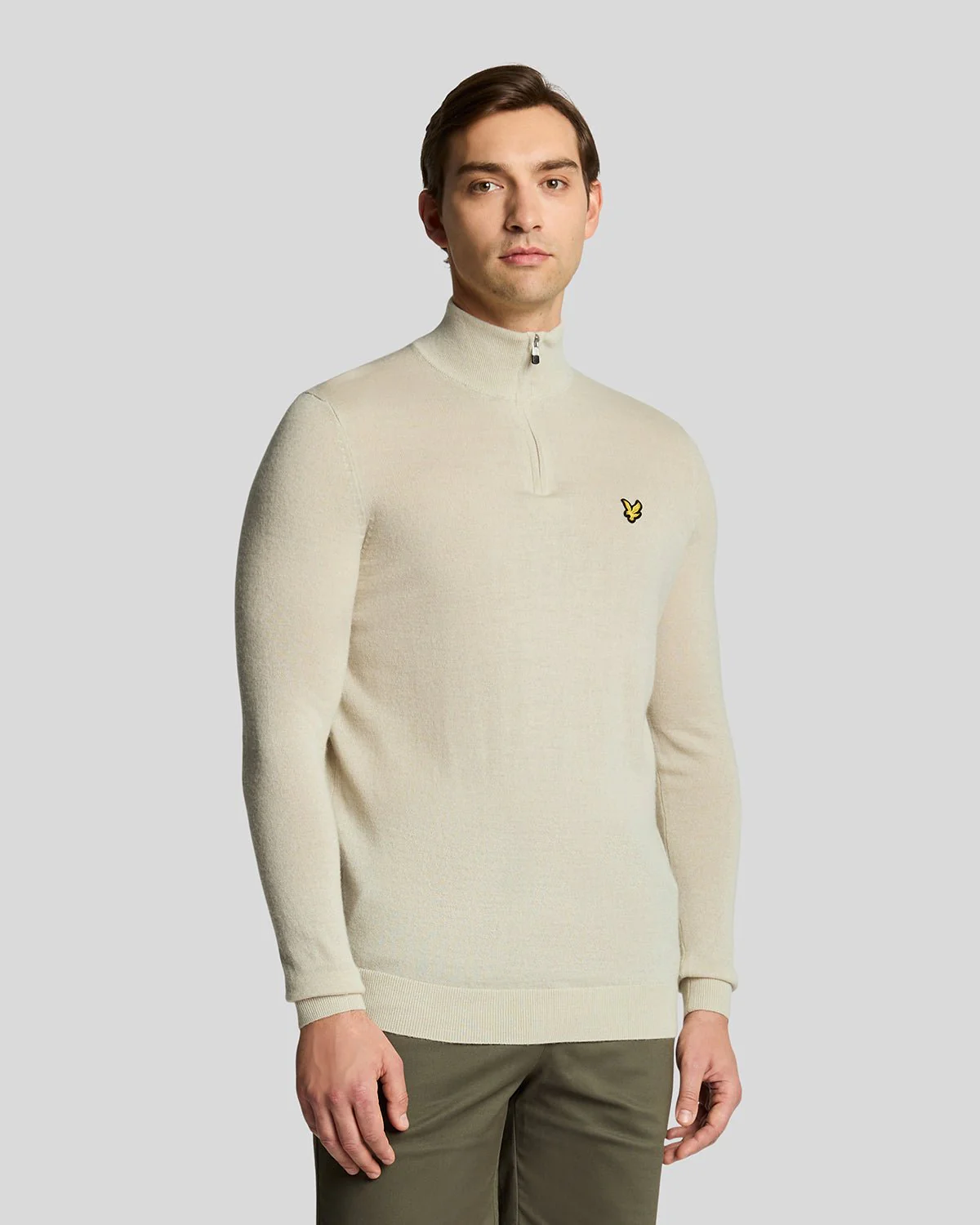 Golf 1/4 Zip Wool Blend Jumper