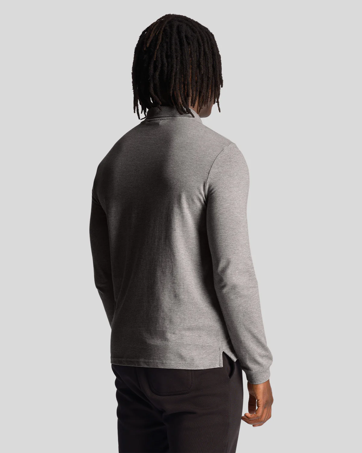 Long Sleeve Cotton Polo Shirt