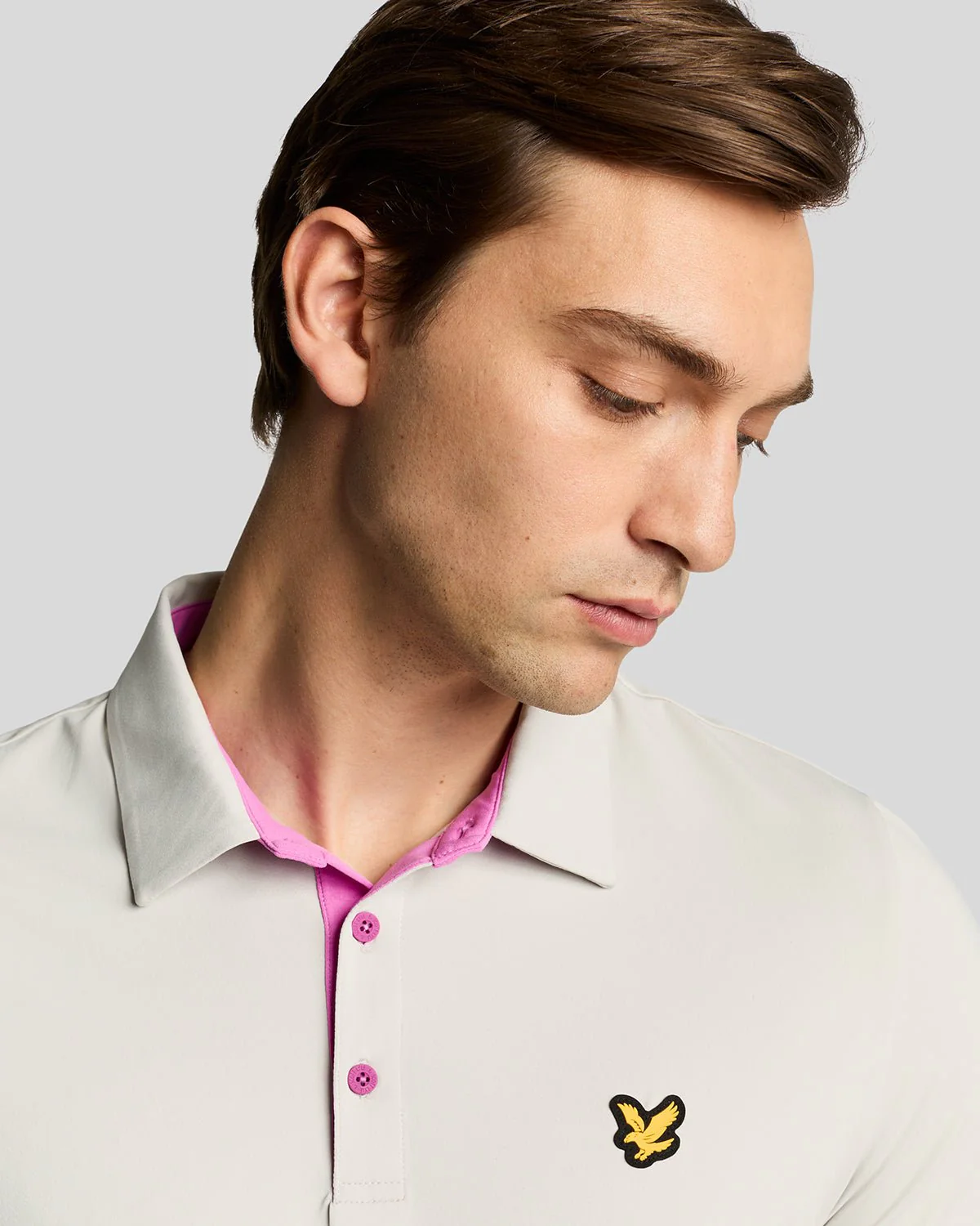 Golf Contrast Placket Polo Shirt