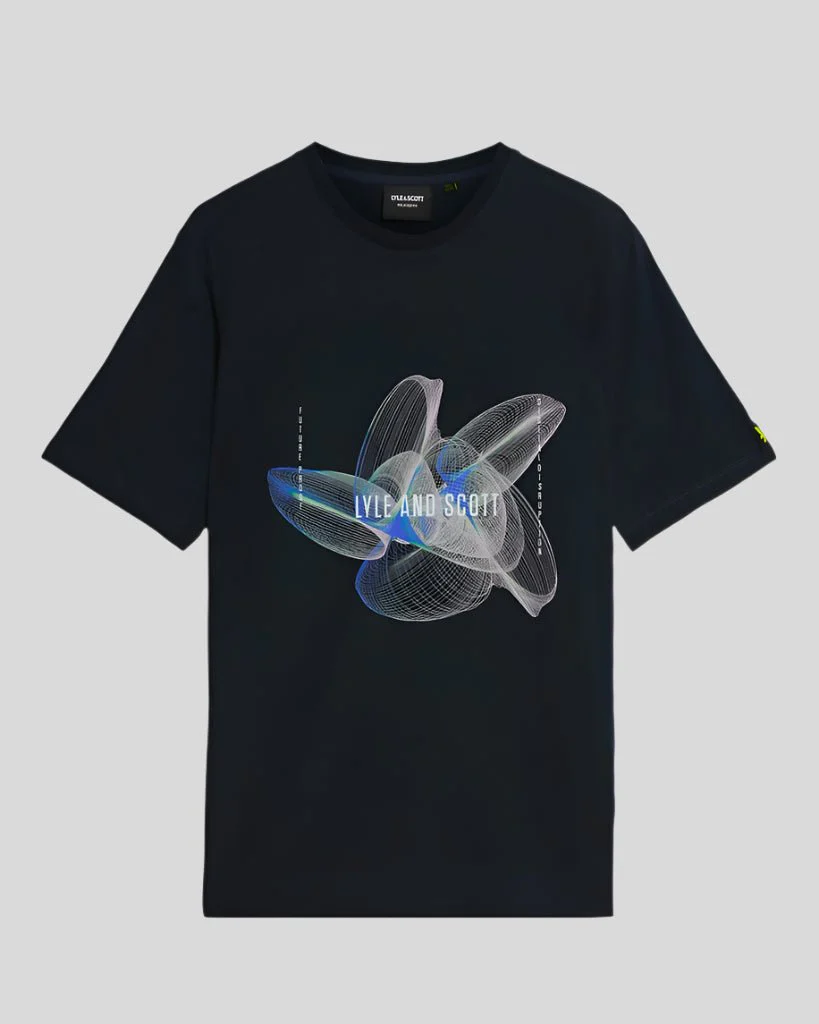 3D Line Graphic T-Shirt