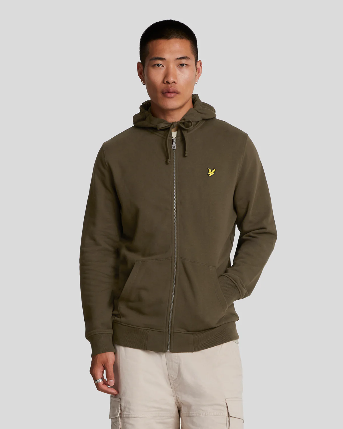 Loopback Cotton Full Zip Hoodie