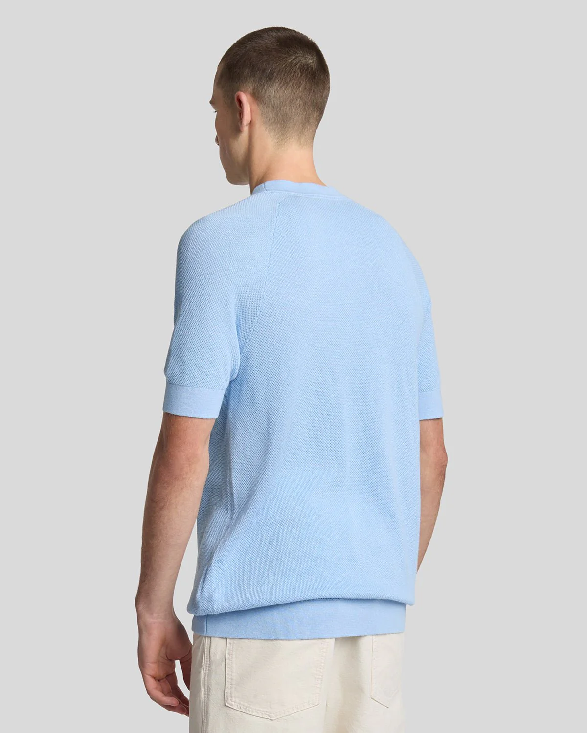 Linen Blend Knitted T-Shirt