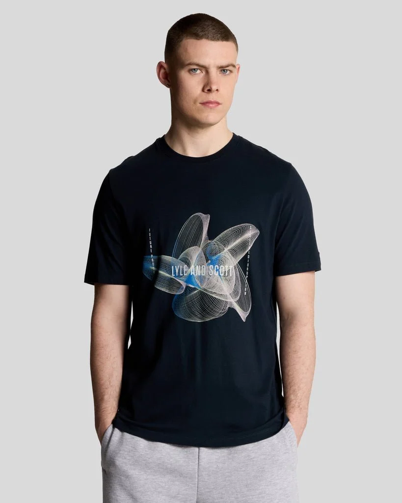 3D Line Graphic T-Shirt