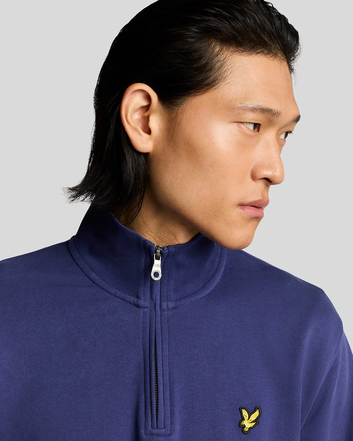 Cotton Loopback 1/4 Zip Sweatshirt