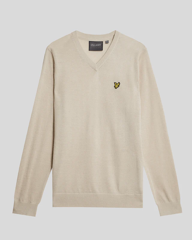 Golf Wool Blend V Neck Jumper