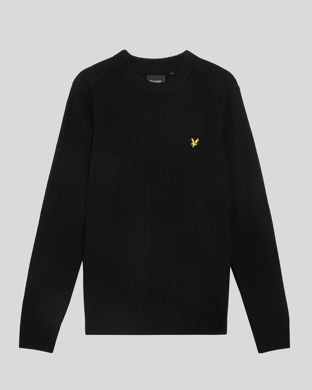 Ribbed Crew Neck Jumper