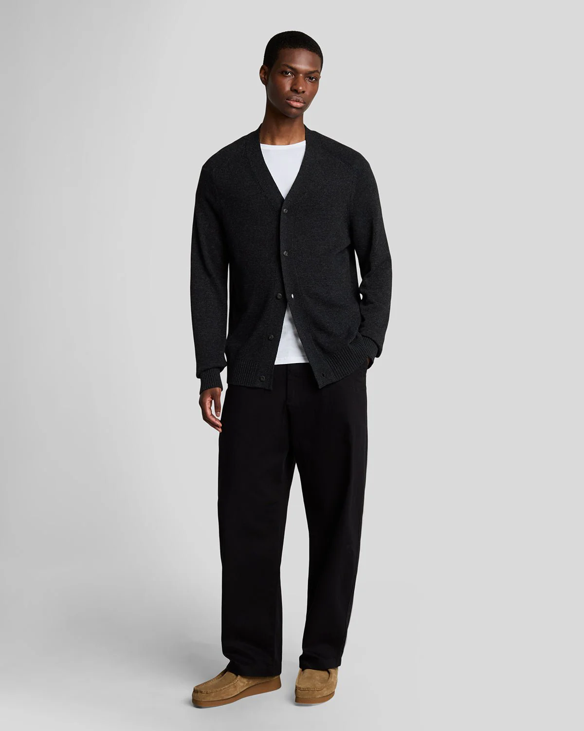 V Neck Knit Cardigan