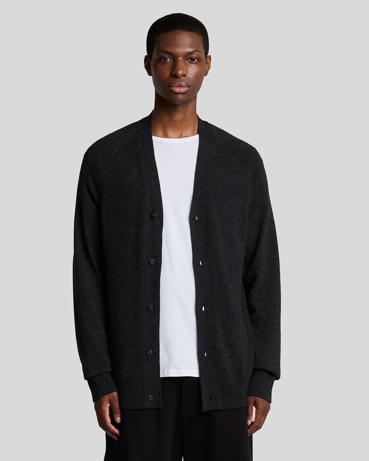 V Neck Knit Cardigan