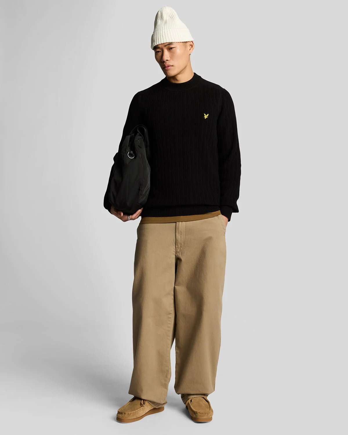 Ribbed Mock Neck Jumper