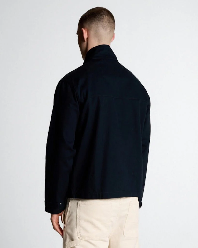 High Neck Twill Jacket