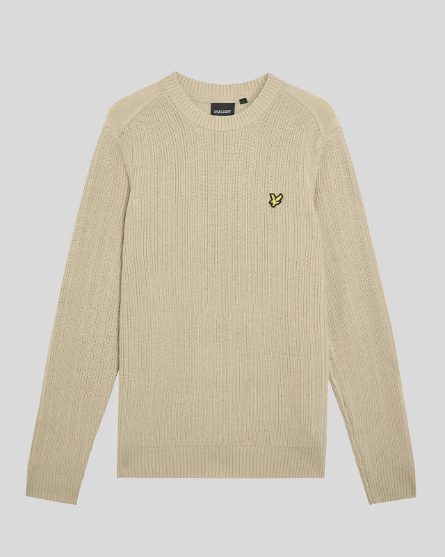 Ribbed Crew Neck Jumper