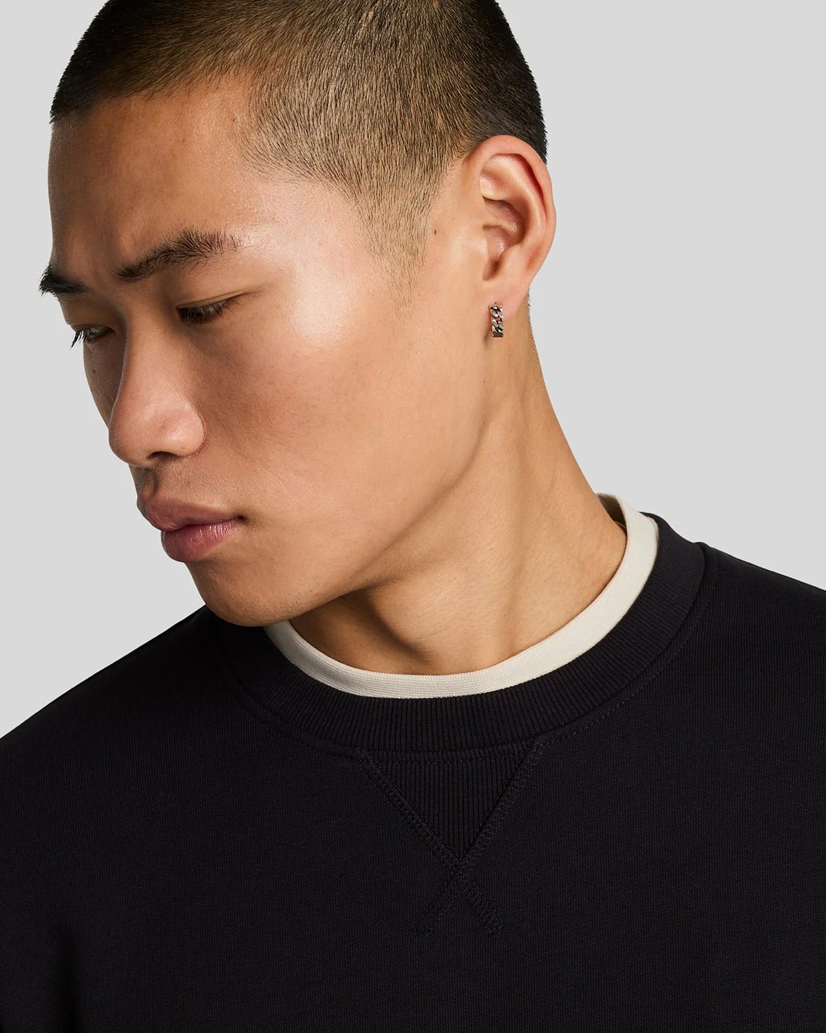 Clamp Labelled Crew Neck Sweatshirt