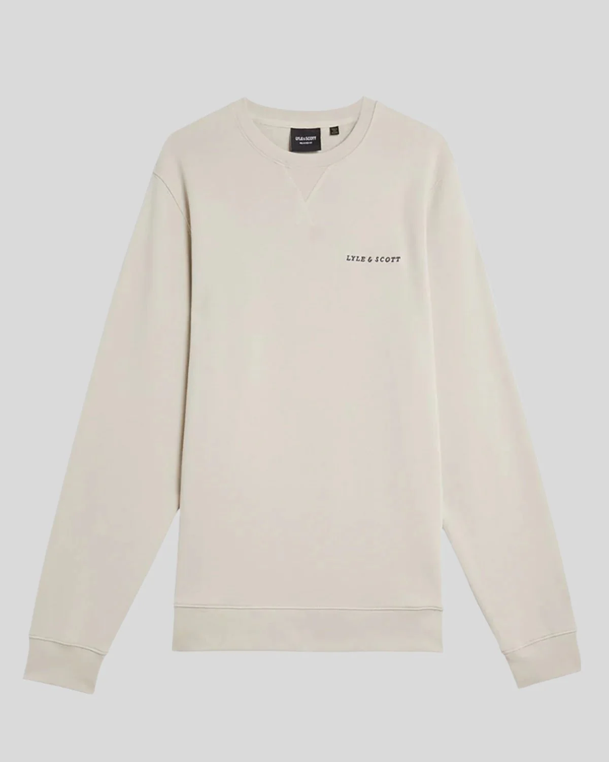 Loopback Embroidered Crew Neck Sweatshirt