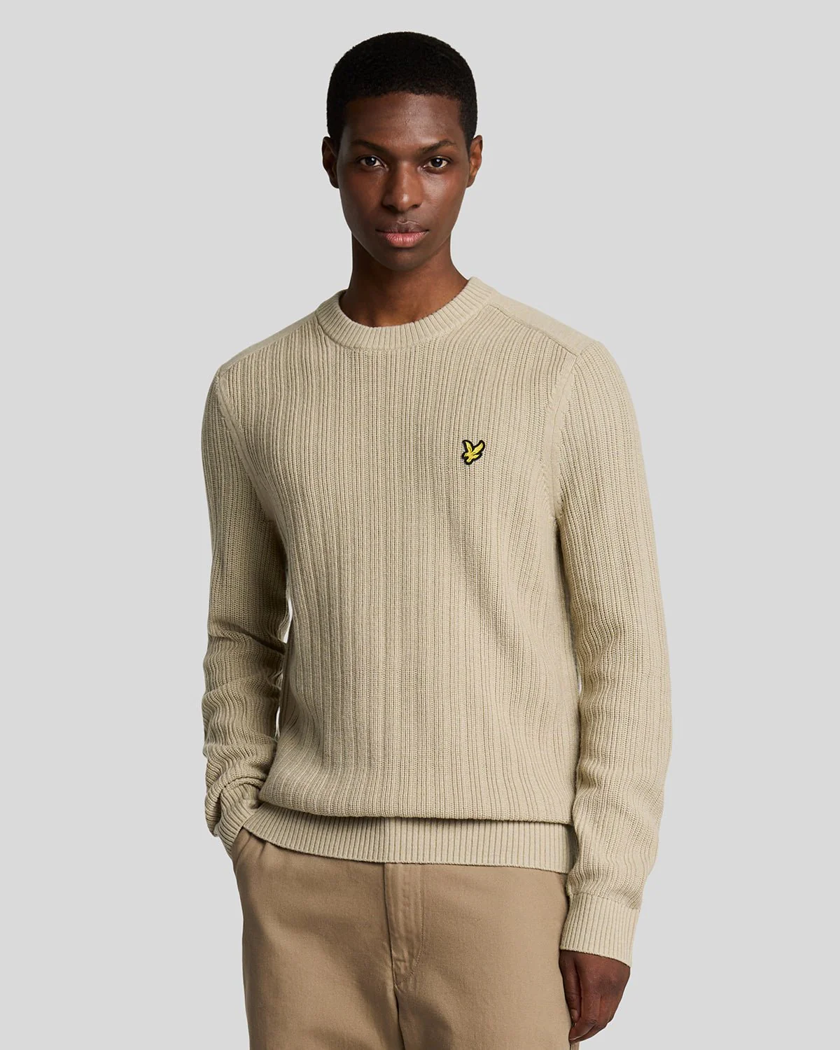 Ribbed Crew Neck Jumper