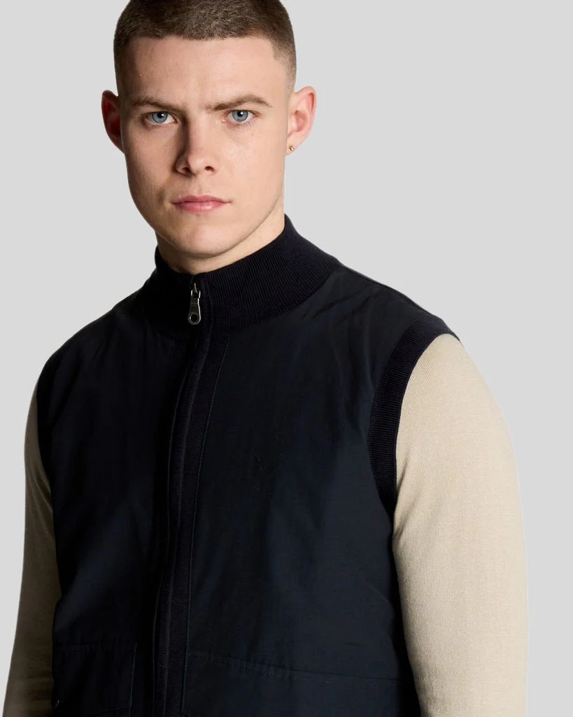 Milano Hybrid Full Zip Knitted Vest