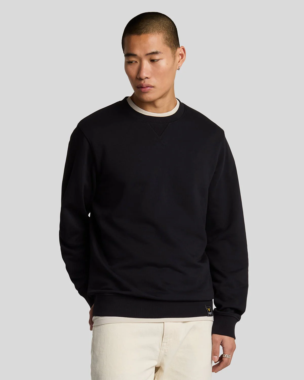 Clamp Labelled Crew Neck Sweatshirt