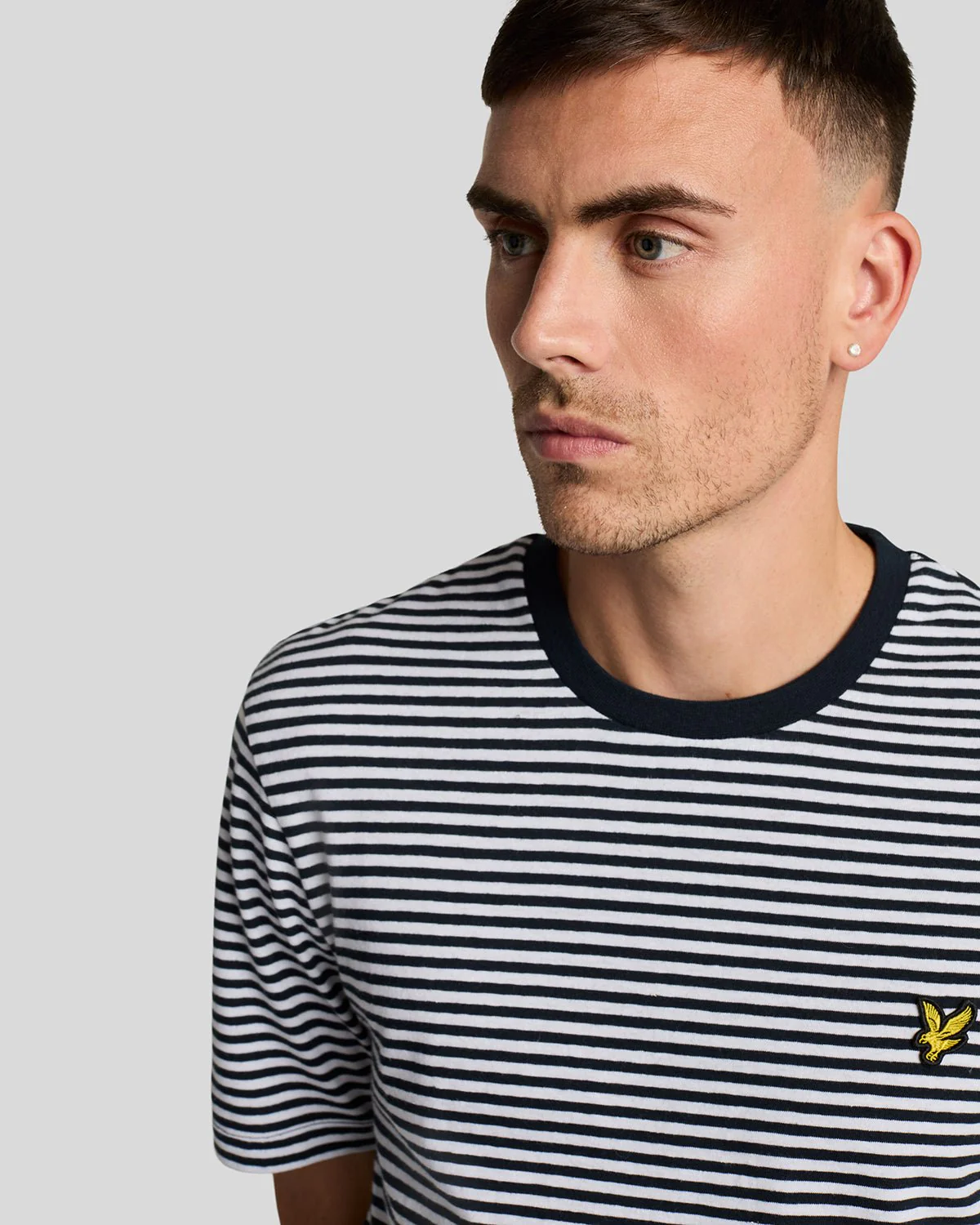 Linen Blend Breton Stripe T-Shirt