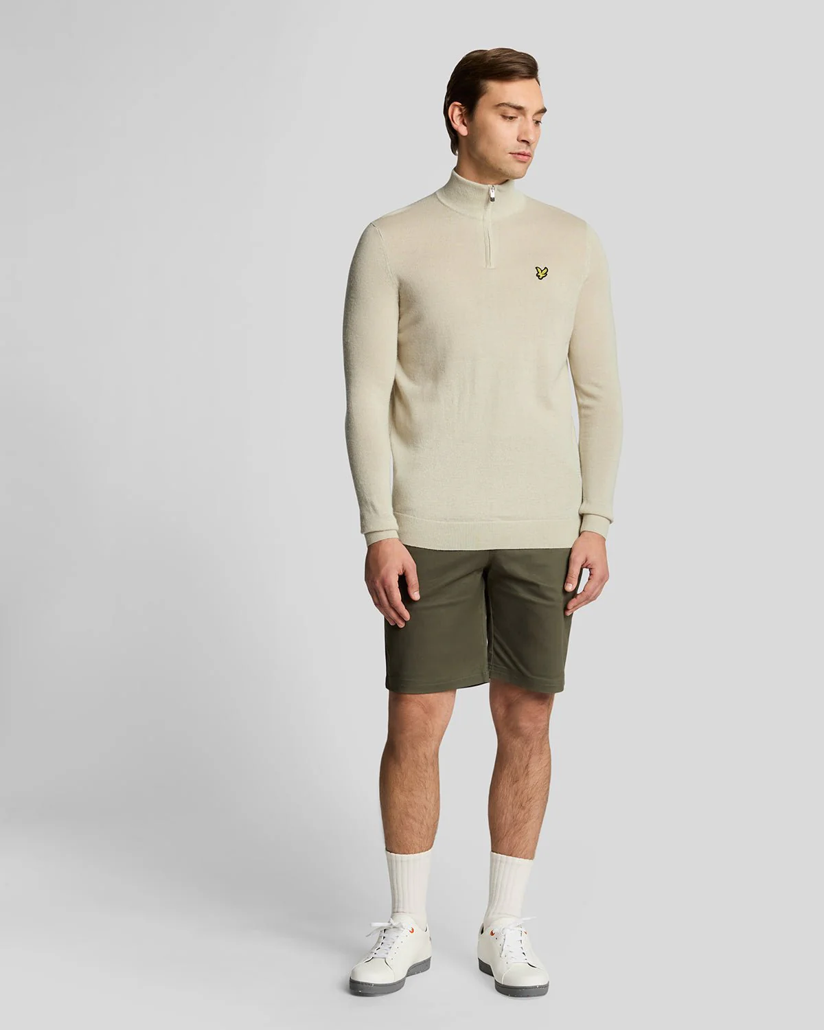 Golf 1/4 Zip Wool Blend Jumper