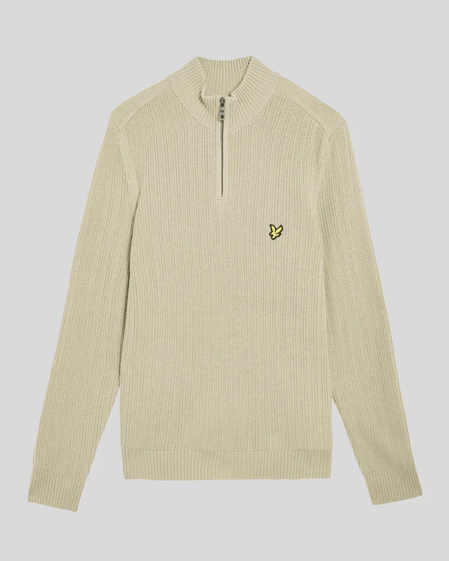Ribbed 1/4 Zip Jumper