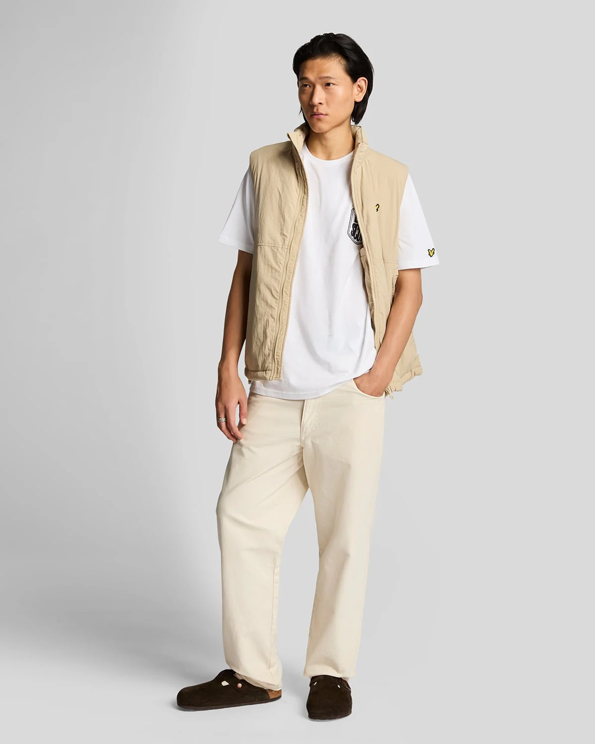 Embroidered Badge Graphic T-Shirt