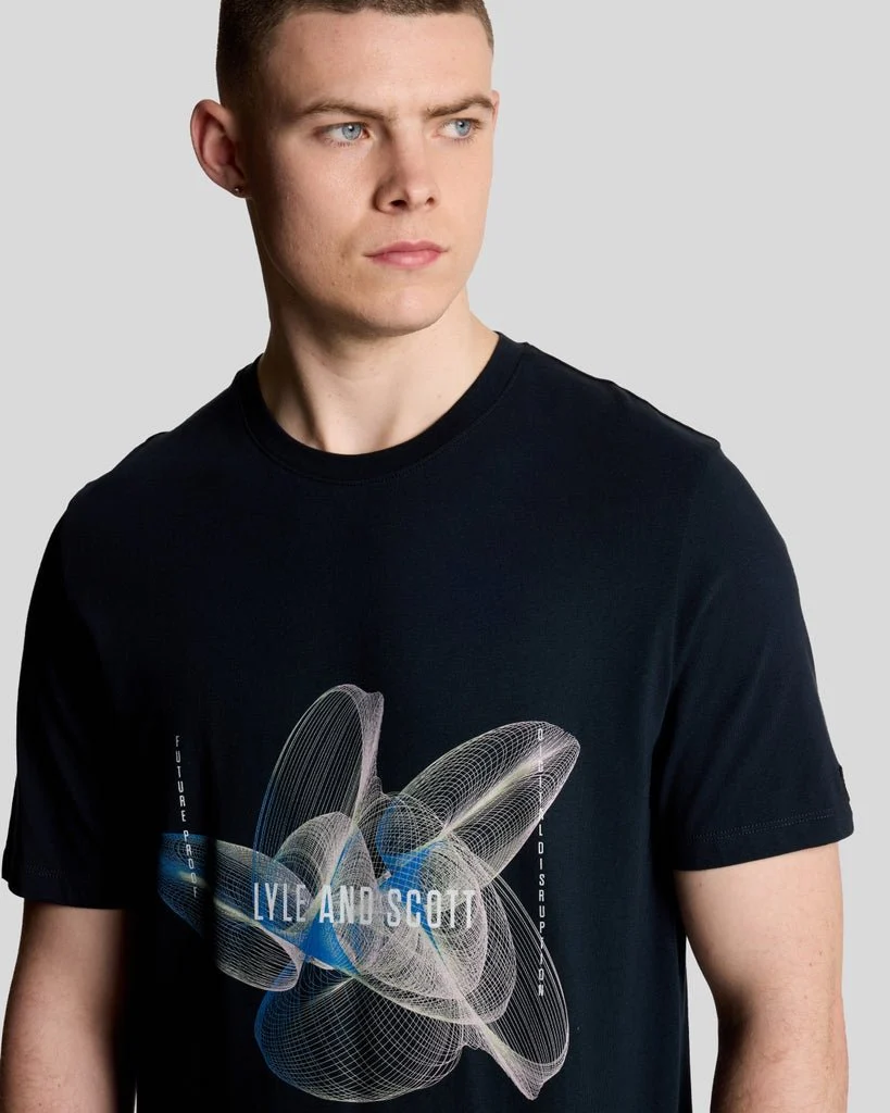 3D Line Graphic T-Shirt