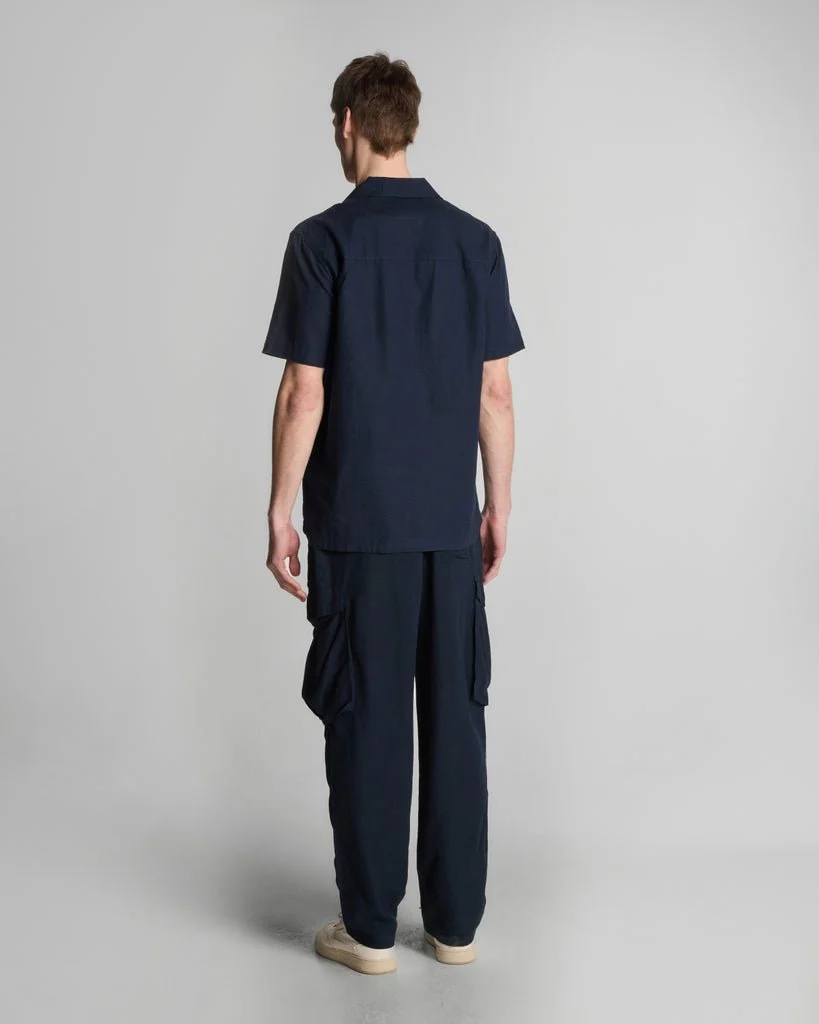 Cotton Linen Cargo Trousers