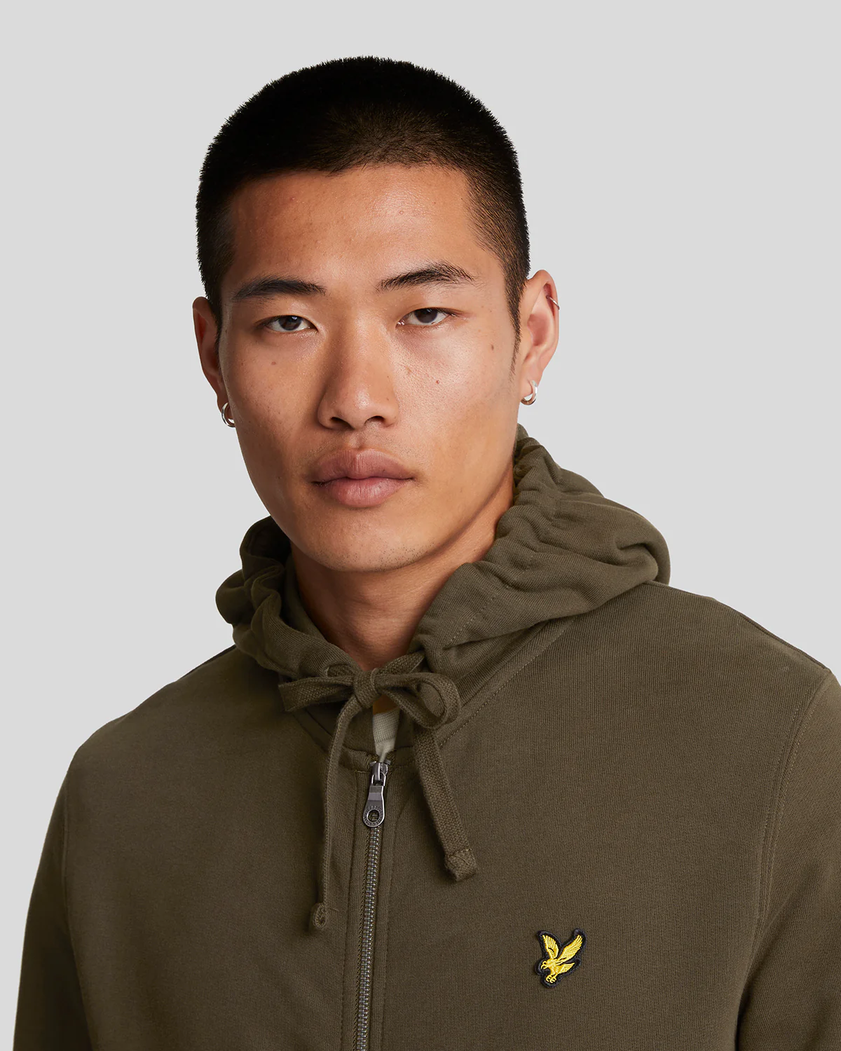 Loopback Cotton Full Zip Hoodie