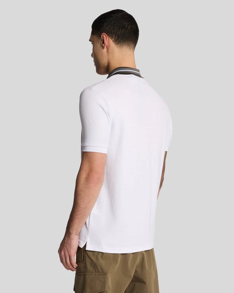 Contrast Tipped Collar Polo Shirt