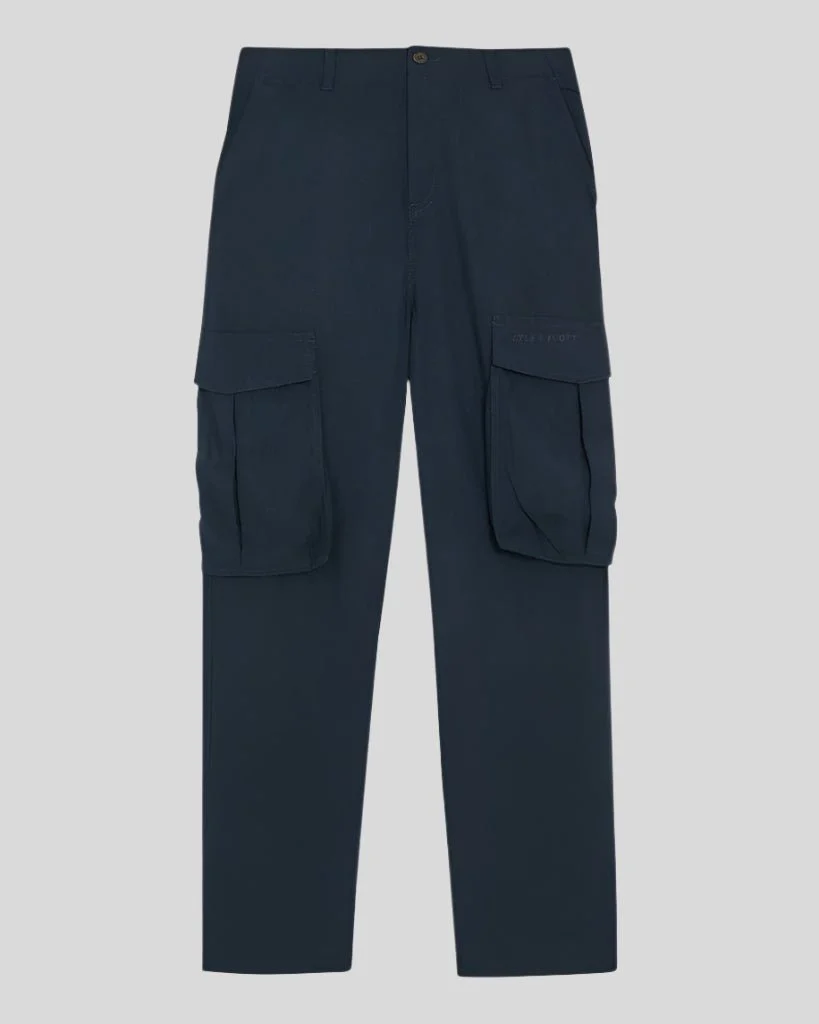 Cotton Linen Cargo Trousers