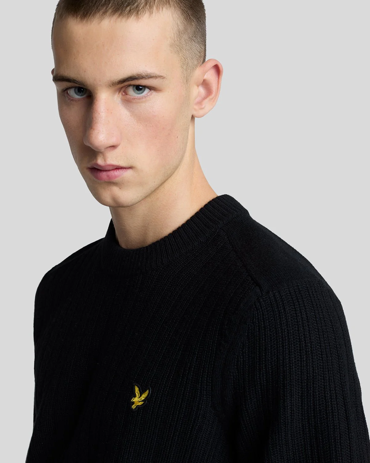 Ribbed Crew Neck Jumper