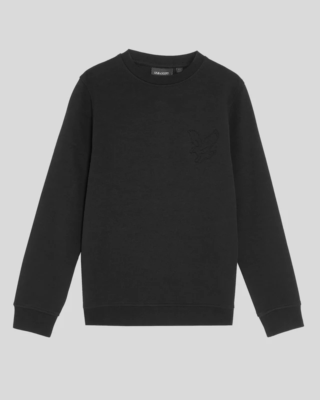 Embossed Eagle Crew Neck Sweatshirt