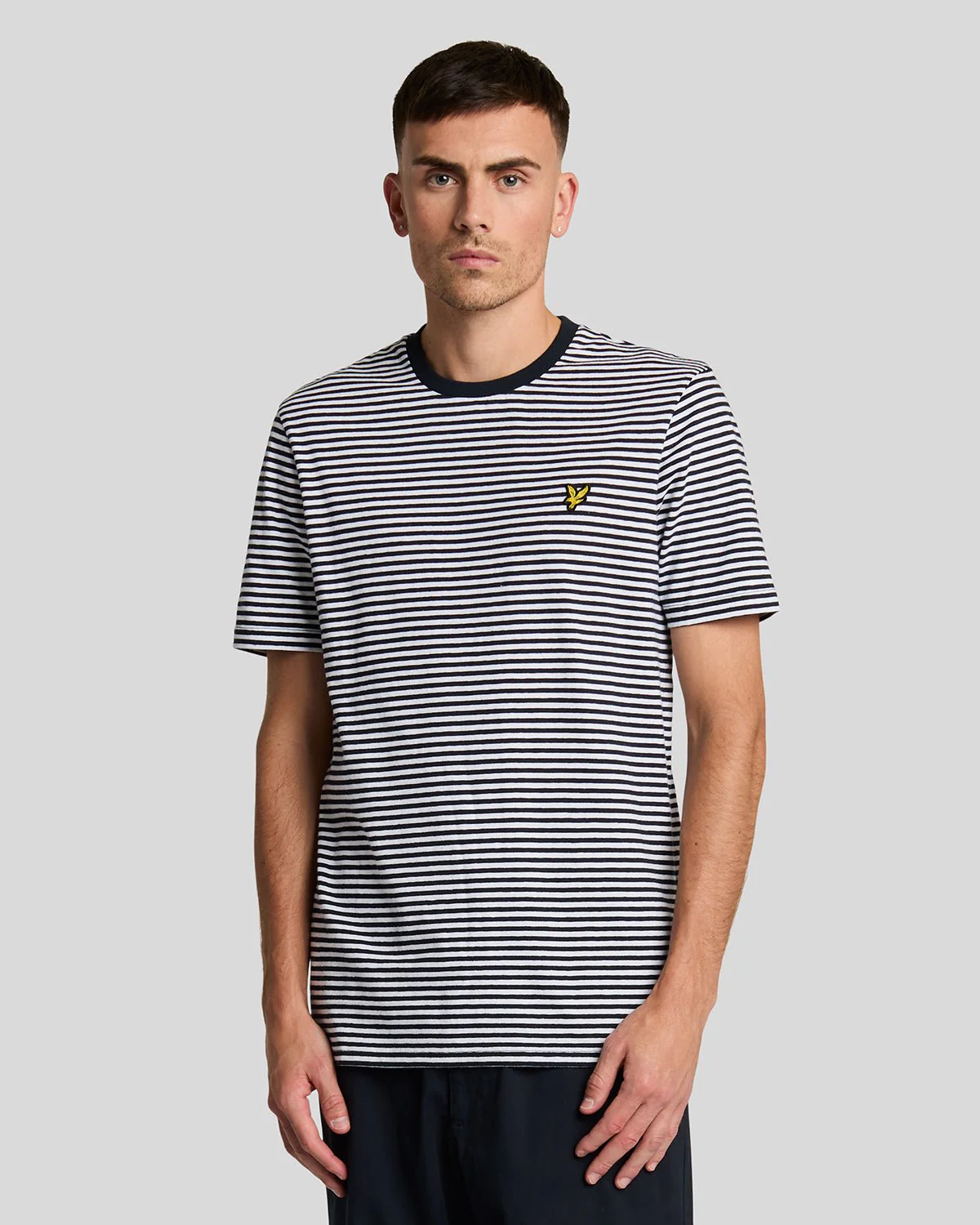 Linen Blend Breton Stripe T-Shirt
