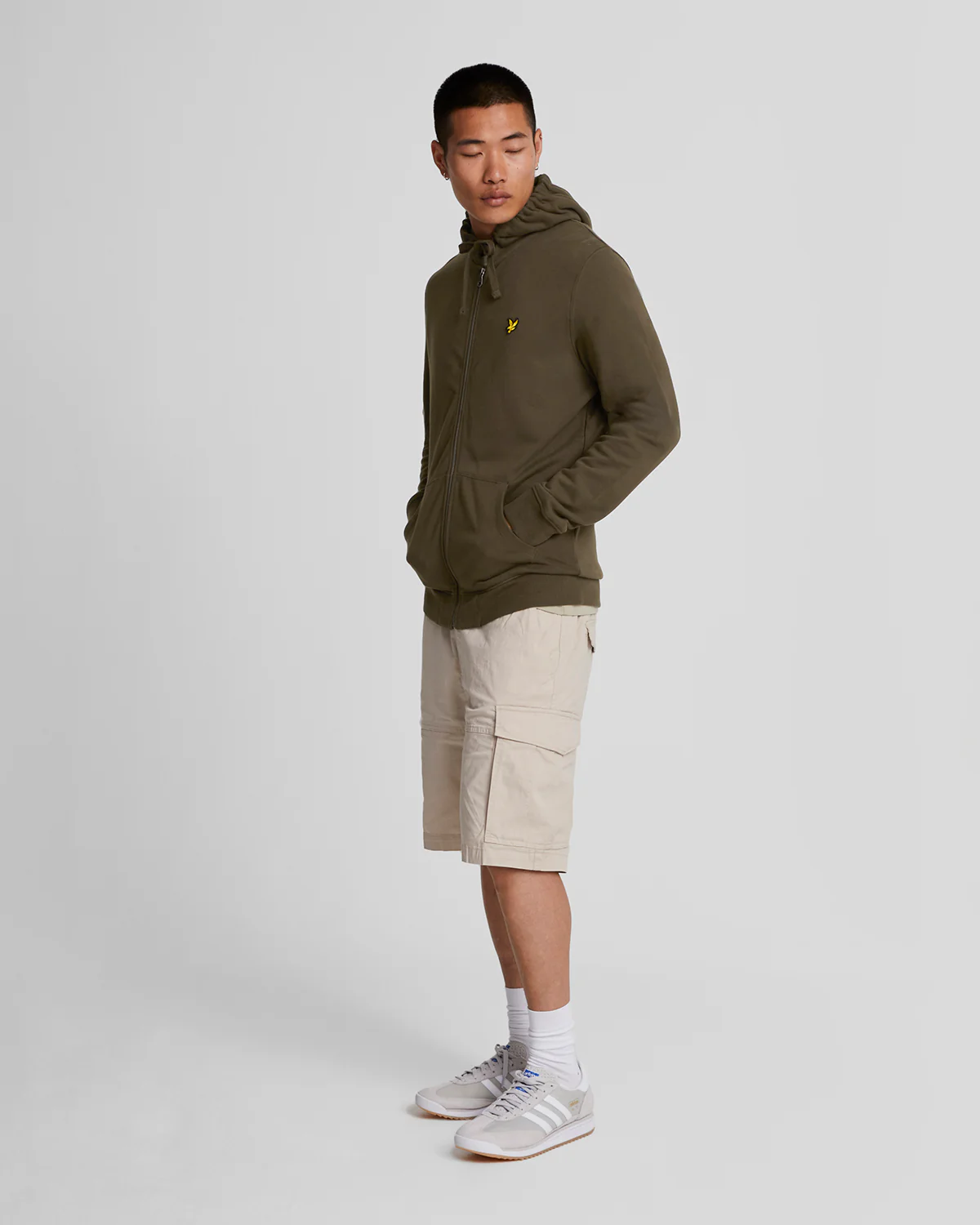 Loopback Cotton Full Zip Hoodie