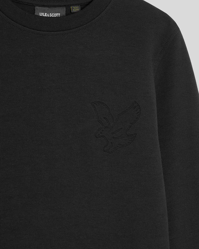 Embossed Eagle Crew Neck Sweatshirt