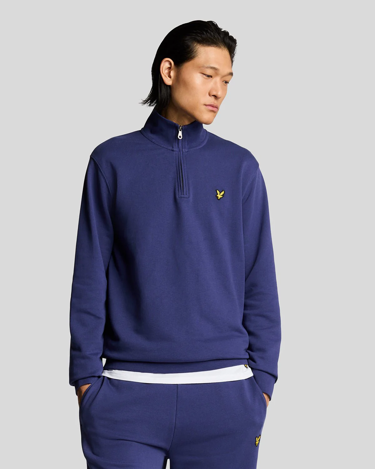 Cotton Loopback 1/4 Zip Sweatshirt