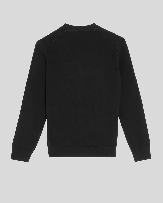 L&S Monogram V Neck Cardigan