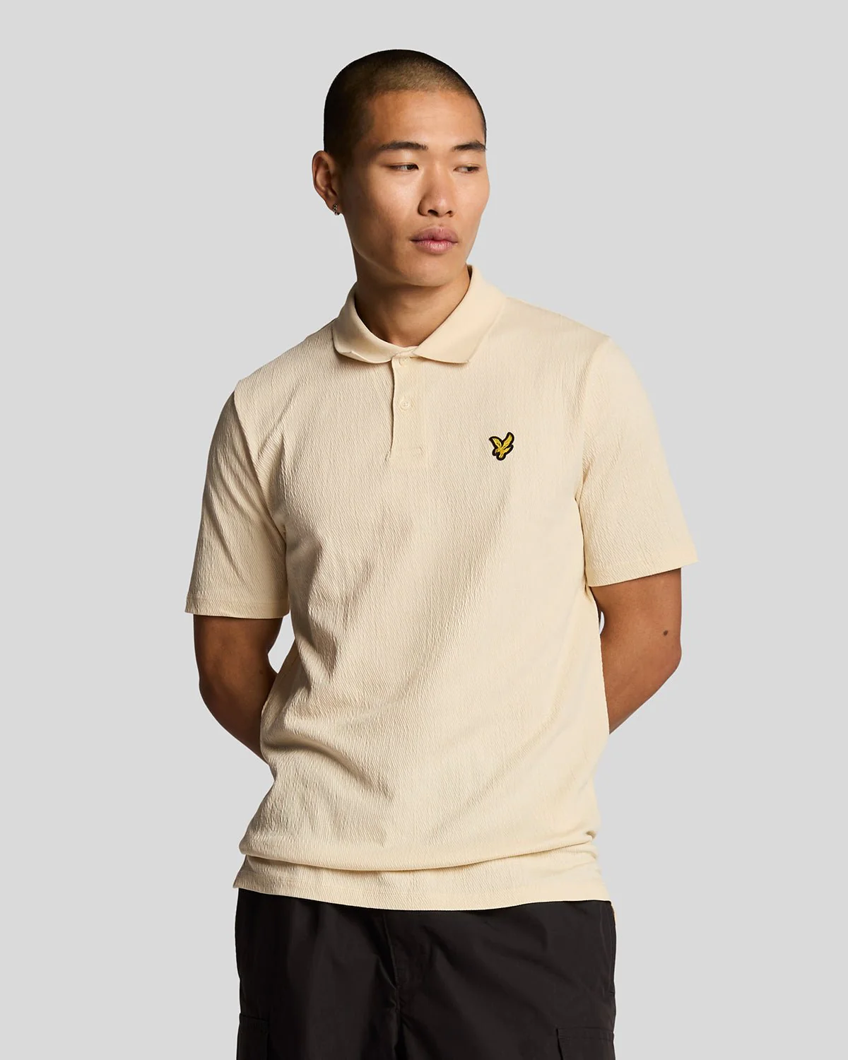 Crepe Polo Shirt