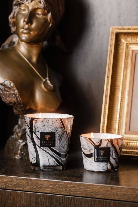 SCENTED CANDLE STONES MARBLE
