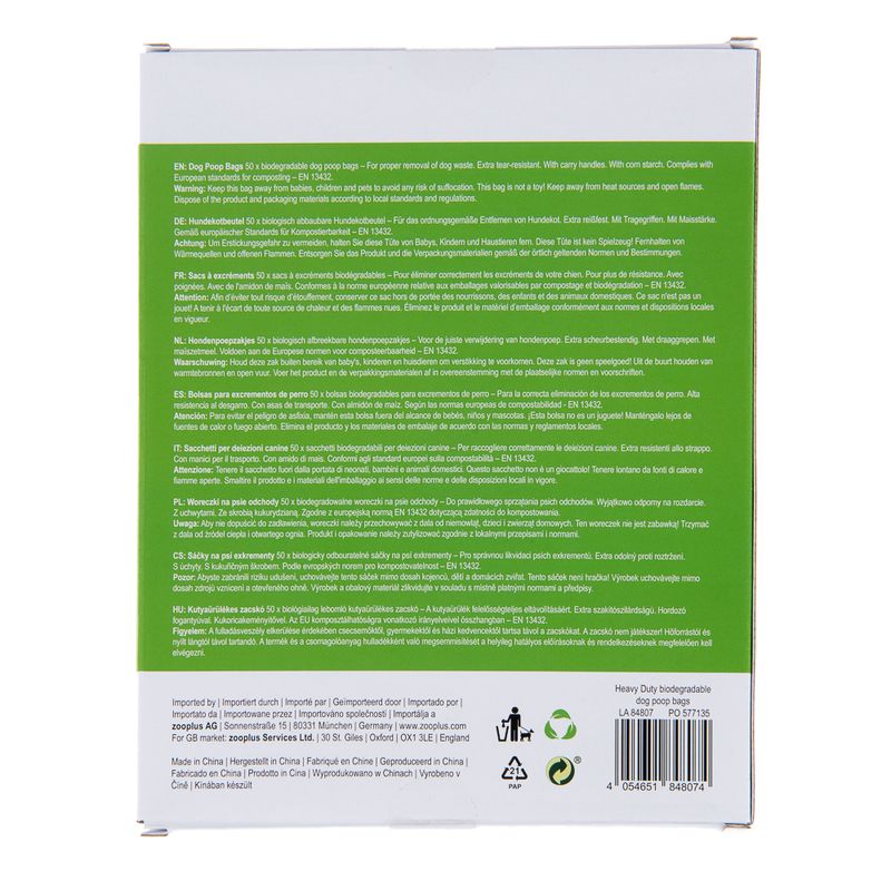 Biodegradable Dog Poop Bags with Handles 50 Bags
