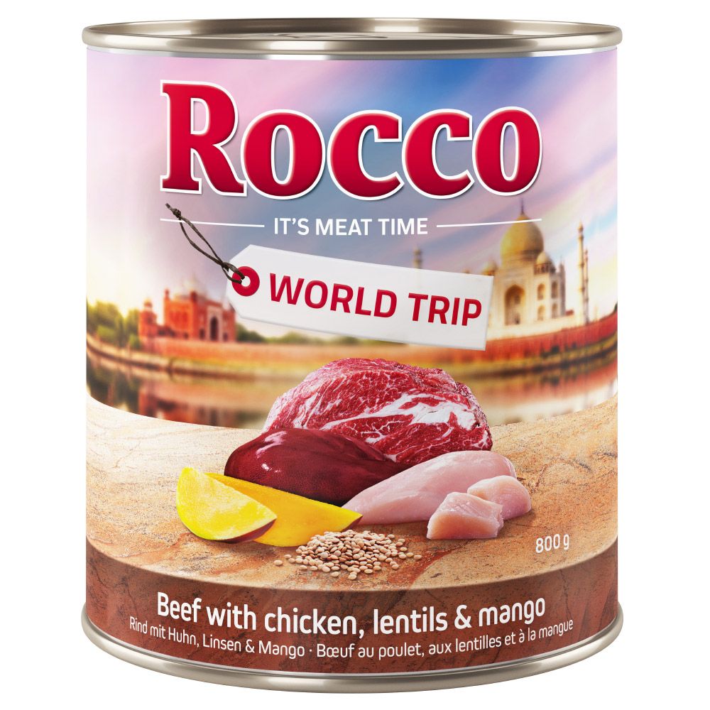 Rocco World Trip: India - Chicken with Lentils & Mango 6 x 800g
