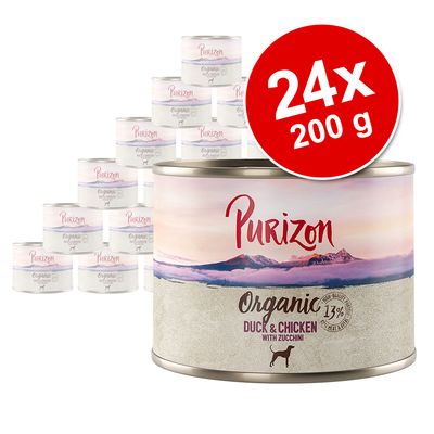 Purizon Organic Saver Pack 24 x 200g Salmon & Chicken with Spinach