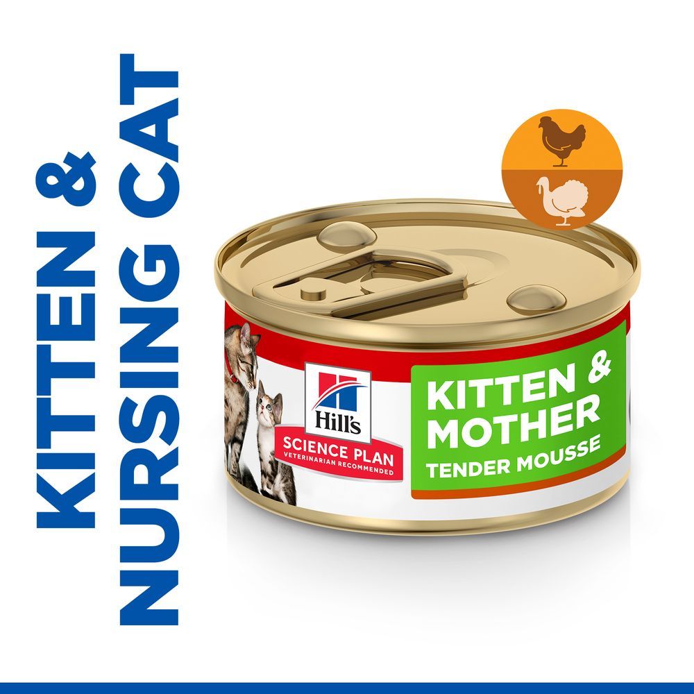 Hill's Science Plan Kitten & Mother Tender Mousse with Chicken & Turkey 24 x 85g