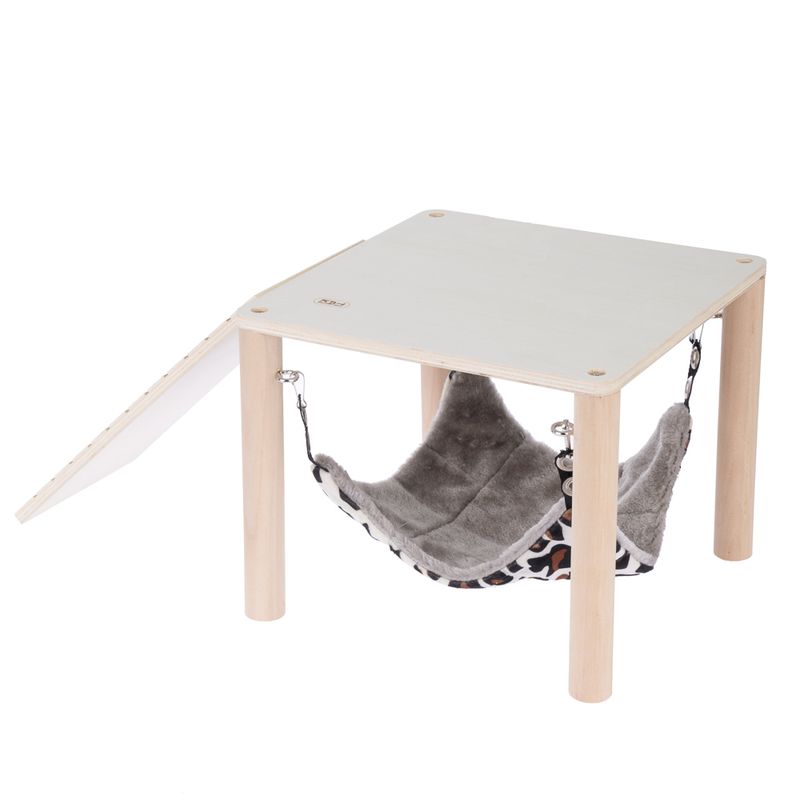 TIAKI Small Animal Platform with Hammock 49.5 x 28.5 x 23cm (L x W x H)